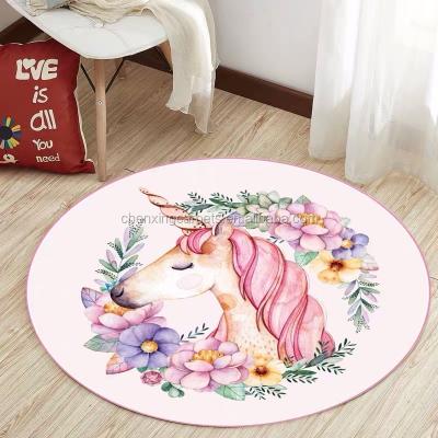 China Lovely 2021 Customization Design Children Washable Like Baby Round Prayer Mat Rug Carpets for sale