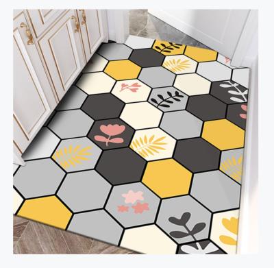 China New Design Kitchen PU Washable Hot Selling Custom Printed Rug Waterproof for sale