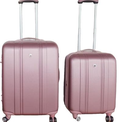 China Hard Shell Trolley Luggage Luggage Rose Gold Travel Trolley Bag ABS Hard Shell Suitcase For Kids Aluminum Suitcase Luggage for sale