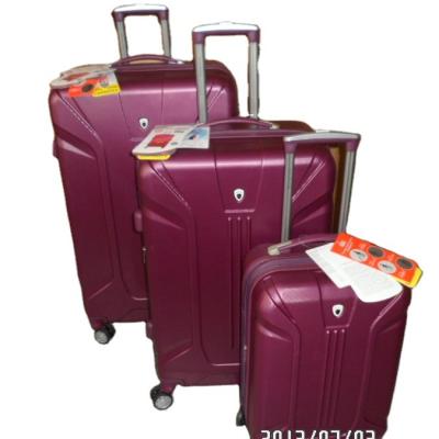 China Shell Trolley Luggage Good Quality ABS Travel Luggage Trolley Hard Bag Luggage Travel Airport Bottom Bag With Combination Lock for sale