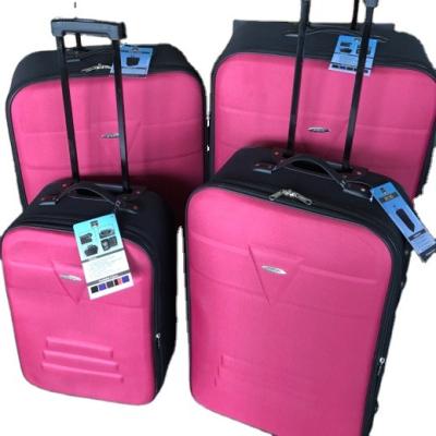 China Interesting Design Polyester Rolling Handle Suitcase Luggage Plastic Hand Luggage Suitcase Carry On Luggage With Wheels for sale