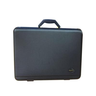 China Hot Selling Good Quality PU Quilting Men Leather Gold Aluminum Briefcase for sale