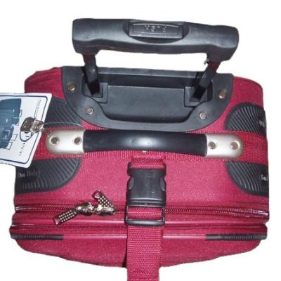 China Polyester Red Color EVA Trolley Suitcase Goods On Business Travel Duffel Bag Essential Cheap Hand Carry Luggage Bag for sale