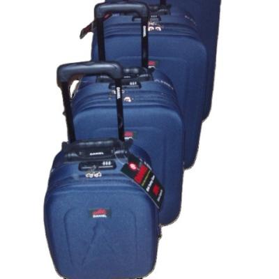 China Polyester EVA Trolley Luggage Case Durable On The Business Travel Suitcase Luggage Trolley Handle for sale