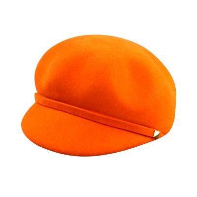 China Character LiHua Classic New Arrival OEM Lady Hat 100% Wool Felt Women Orange Hat for sale