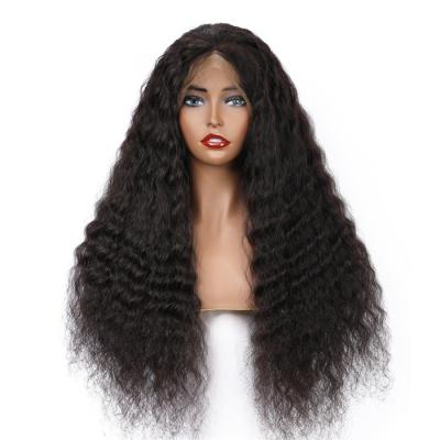 China Wholesale Deep Wave Deep Wave Full Lace Wig Hair Pre Plucked Long Virgin Brazilian Remy Hair Lace Wigs for sale