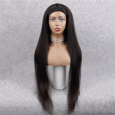 China Long Straight Headband Straight Wigs Drop Shipping Wholesale Ready To Ship Brazilian Wholesale for sale