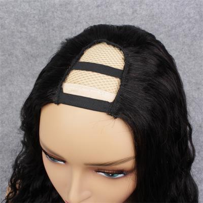 China Wholesale Unprocessed Brazilian Natural Curly Swiss Lace Quality Guarantee U Part 100% Human Wig For Black Women for sale