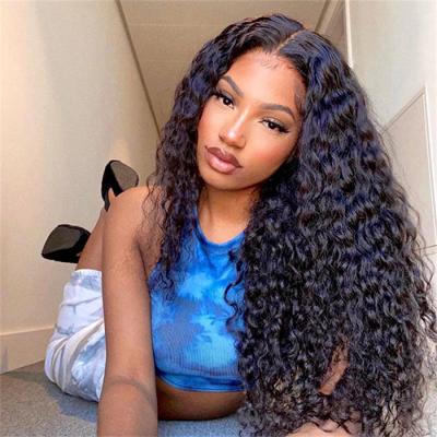 China Free Shipping Water Wave T Piece Wig Water Wave Hair Wigs For Black Women Brazilian Human Remy Hair Wigs for sale