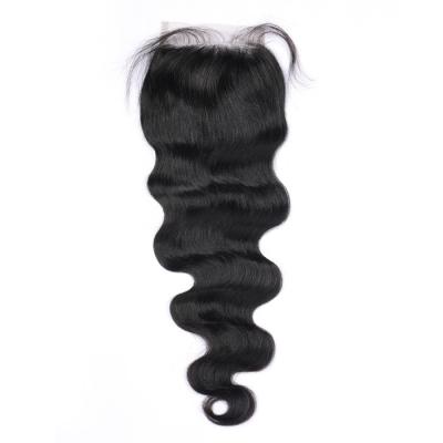 China 12inch-20inch Luxury Factory Body Wave Closure 4x4 Hair 100% Wholesale Price Direct Sale For Black Women for sale