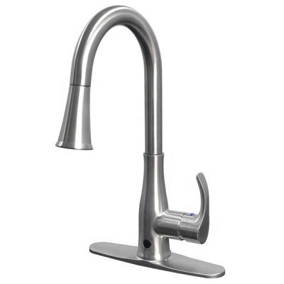 China Sense Faucets Evson Touchless Kitchen Faucet, Brushed Nickel Kitchen Faucet With Fingerprint Resistant, Single Handle Sensor Sink Faucet for sale