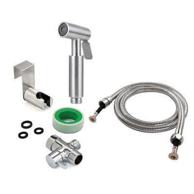 China With High Quality Needle Evson Stainless Steel Shattaf Bidet Diaper Sprayer Shower Kit For Toilet #NB018-P2 for sale