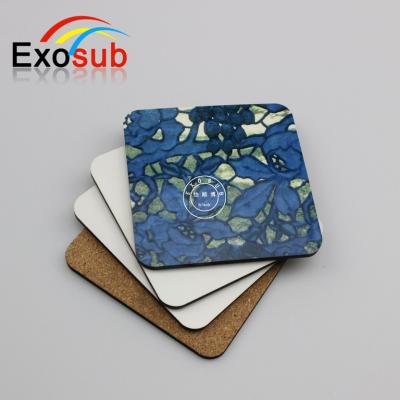 China Viable Image Heat Transfer 95X95mm MDF DYE Sublimation Coaster Blanks for sale