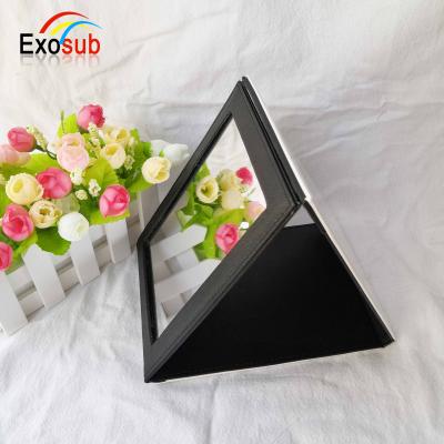 China cheap custom sublimation pu leather mirror for ladies for sale