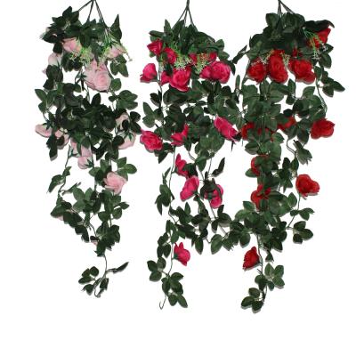 China Silk Bulk Artificial Door Wedding Home Garland Decorated Led Christmas Ivy Wall Diy Light Up Indoor Beauty Event Decoration Gift Quality for sale