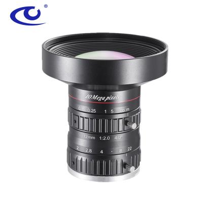 China For HC-C1220M-10MP Wide Angle Cameras HC-C1220M-10MP Wide Angle Low Lens 4/3 f12mm Series f2.0-f22 Series Industrial Camera Lens for sale