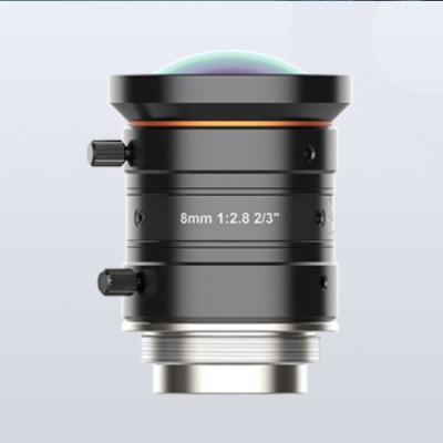 China For industrial cameras MVL-MF0828M-8MP High Performance 2/3 inch 8mm fa C-mount lens for industrial cameras for sale