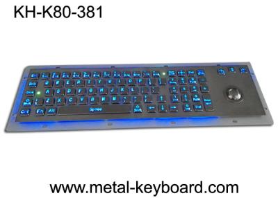 China Teclado Backlit áspero do metal com projeto ergonômico Trackbal, relação de USB à venda