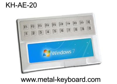 China Weather - proof Stainless Steel Ruggedized Keyboard with 20 keys for Medical Kiosk for sale