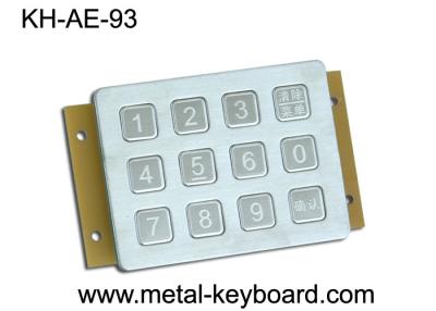 China Vandal Proof Keypad Stainless Steel Metal Keypad 12 button in 3x4 Matrix for sale