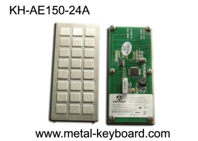 China Teclado industrial del quiosco del metal con 24 diseños de encargo de la disposición de las llaves en venta