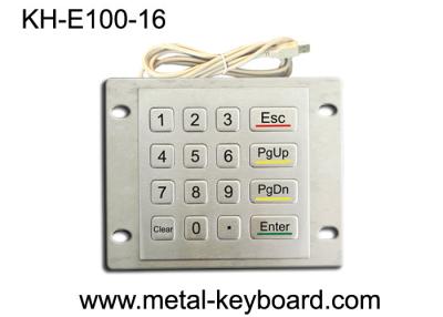 Cina Tastiera metallica resistente alle intemperie con montaggio sul pannello superiore, tastiera a 16 pulsanti in vendita