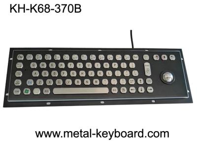 Chine Clavier monté industriel noir d'acier inoxydable en métal avec le dispositif de pointage de boule de commande à vendre