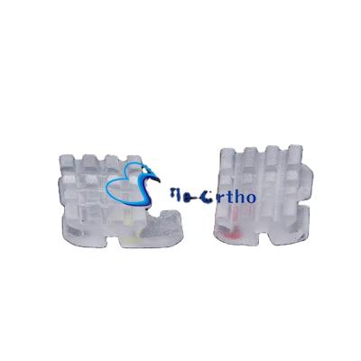 China Dental Orthodontics Orthodontics Bracket With Roth Ceramic Material Side Bracket for sale