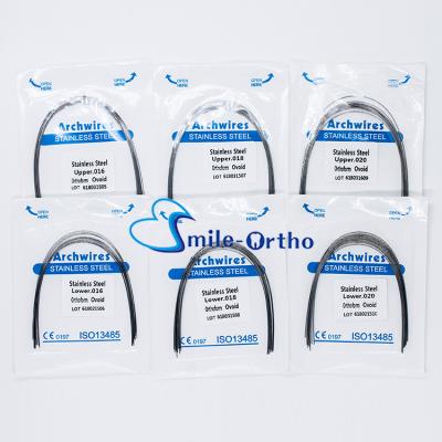 China Dental Super Elastic Stainless Steel Orthodontics Rectangular Archwire Archwire for sale