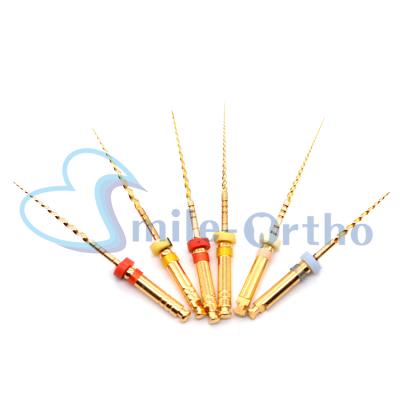 China Activation niti Endodontic heat metal products gold endo files for sale