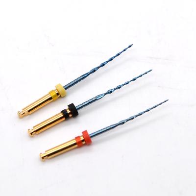 China Metal Endo File Heat Activation Users File Blue Niti Root Canal for sale