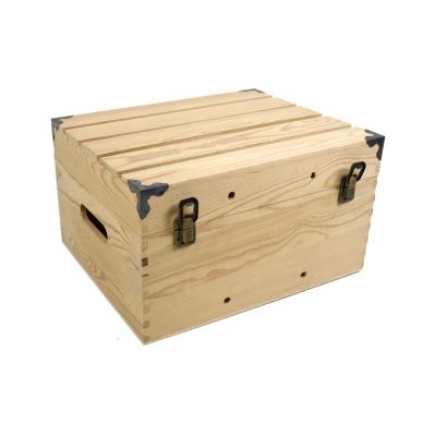 China 6 Bottle Wooden Gift Box Handmade Unfinished Wooden Wine Box For Wine Bottles for sale