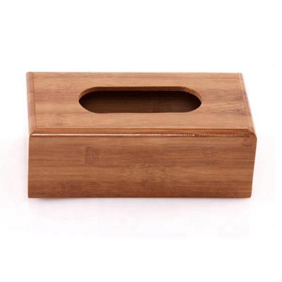 China Art Decor Bamboo Wood Tissue Dispenser/Bamboo Wooden Ziplock Organizer Paper Box Bag Storage/Kitchen Tableware for sale