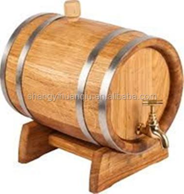 China Storage & Gift & Show Wine Barrel Whiskey Keg Natural Wooden Beer Barrel for sale