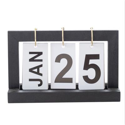 China - Calendar month and date perpetual wooden calendar display for sale