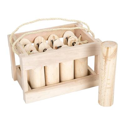 China Garden Play Toys Solid Wood Throwing Game with 1 Finger Lawn Throwing Outdoor Games for Adults and Kids for sale