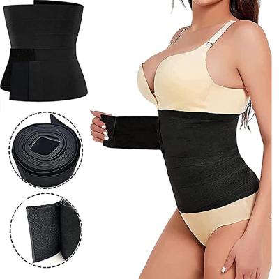 China Tiktok Antibacterial Slim Support Wraps Waist Trainer For Stomach Adjustable Waist Trimmer Quickly Grab Me Up Bandage Wrap for sale