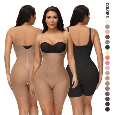 China LUNA Mesh Antibacterial Butt Lifter Belly Shapewear Corset Shorts Bodysuit DREAM Order Seamless Women's Full Body Waist Trainer Shapers for sale