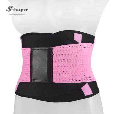 China LUNA Wholesale Adjustable Plus Size DREAM Waist Trainer Steel Bone Elastic Neoprene Waist Trimmer Belt Antibacterial Waist Trainer for sale