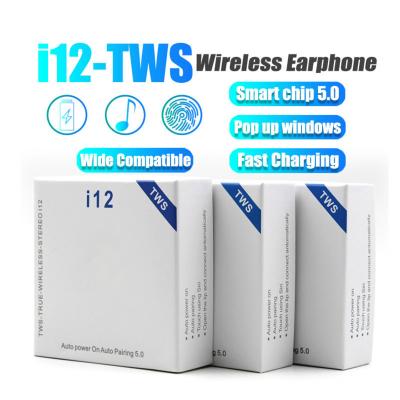 China Whosale i12 Wireless Earbuds TWS BT 5.0 Mini Earbuds Mini Earbuds Bt V5.0 Waterproof Headphones In-Ear New for sale