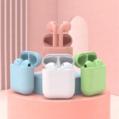 China audifonos Inpods Macaron 2021 In-Ear 12 Earbuds 5.0 I12 Touch Control TWS Mini True Wireless Earphone Headphone inpods12 TWS for sale