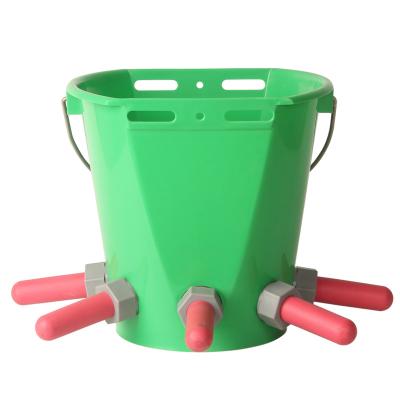 China Dairy Farm With 1-5pcs Teats Feeding Calf Milk Feeding Bucket for sale