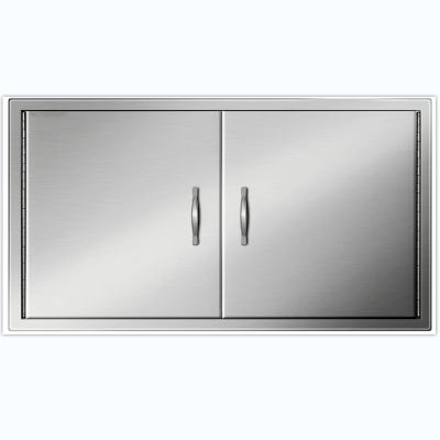 China 42W X Inch Modern 21H Stainless Steel Waterproof Buffet Door For Outdoor Kitchen With BBQ for sale