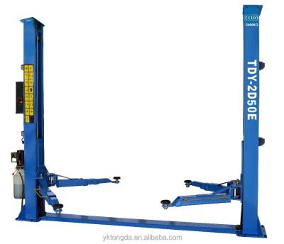 China Two Post Pneumatic Car Lift 5000 Kg Tongda TDY-2D50M Automatic Car Lift 5000kg for sale