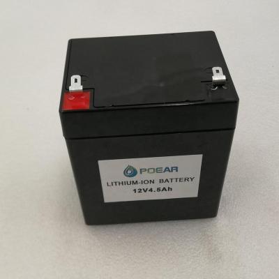 China BOATS lithium batteries for solar systems 12v LiFePO4,4.5Ah 12v battery packs with ABS case, UPS, OEM for sale