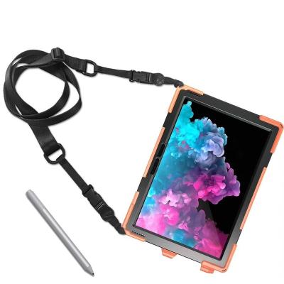 China Other Heavy Duty 2 In 1 Rotating Universal Stand 360 Silicone PC Tablet Case For Microsoft Pro 4 5 6 Outdoor for sale