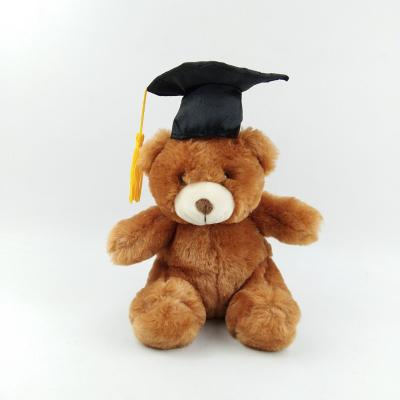 China Plush Hot Selling 2022 Small Size 15cm Graduation Teddy Bear Sitting Plush Toys for sale