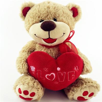 China Soft Design 25cm Valentine Gift Teddy Bear Sitting Promotional Plush Toy 2022 New for sale