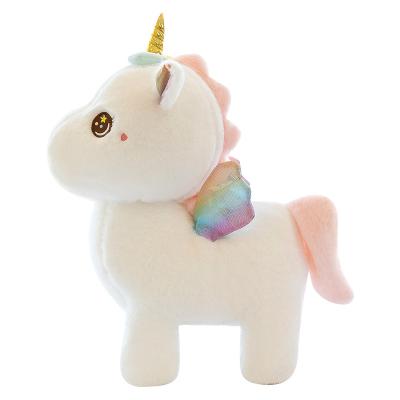 China Cute Stuffed Plush Unicorn Toy Animal Doll Toy White Soft Plush Unicorn Toy for sale