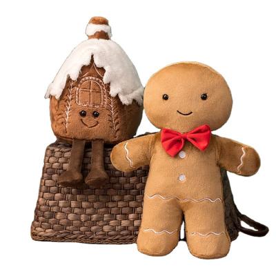 China 2022 Creative Plush Christmas Gifts Plush Gingerbread Man Plush Christmas Decorations for sale